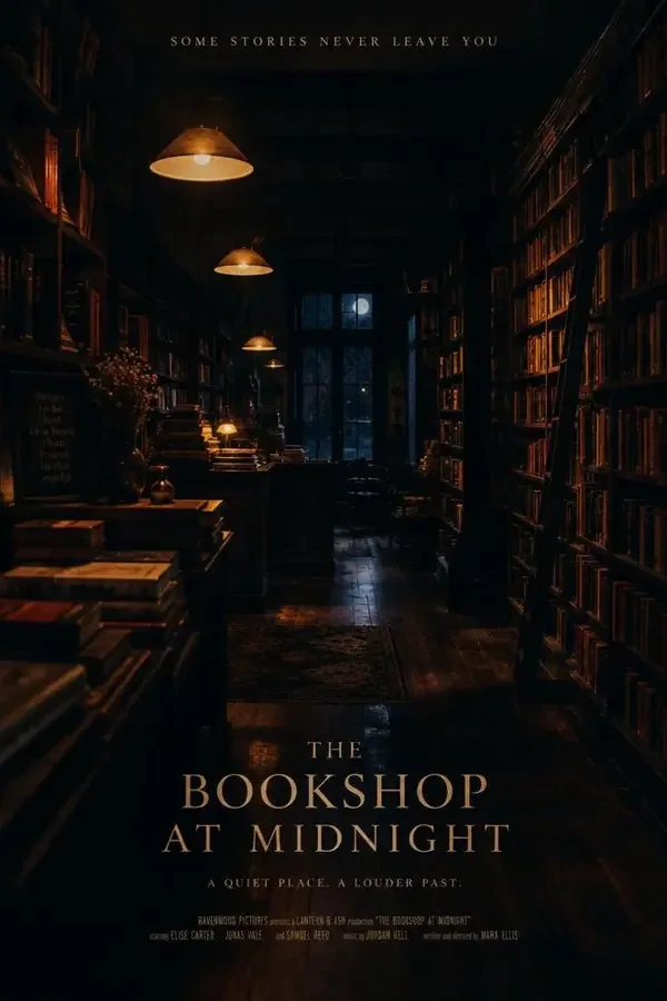 《雨夜书店》2026 年日韩电影海报，她守着书店，也守着二十年前的一句承诺