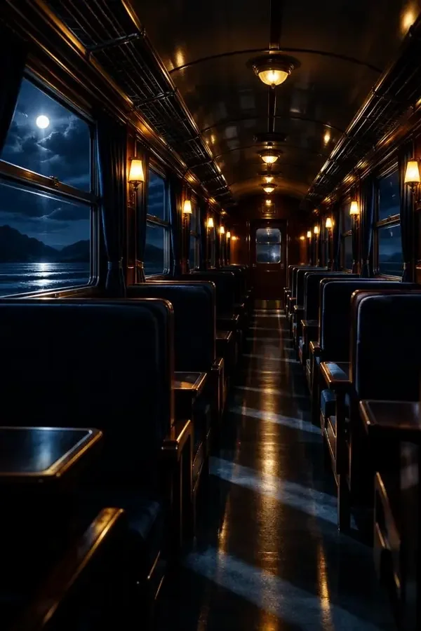 《夜行的列车》2026 年日韩电影海报，一趟从东京开往北海道的夜车，十个陌生人的独白